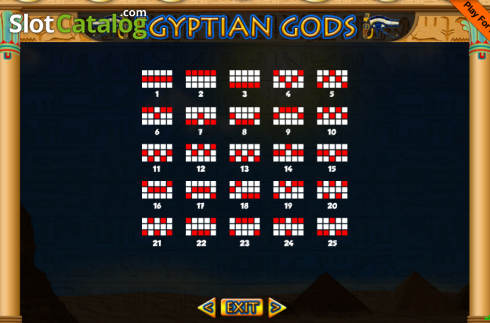 Οθόνη9. Egyptian Gods (Portomaso Gaming) Κουλοχέρης 