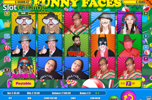 Écran3. Funny Faces (9)  Machine à sous