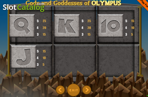 Screen8. Gods And Goddesses Of Olympus slot