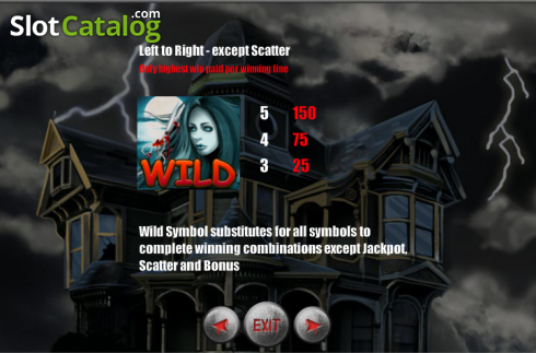 Bildschirm5. Horror House (Portomaso Gaming) slot