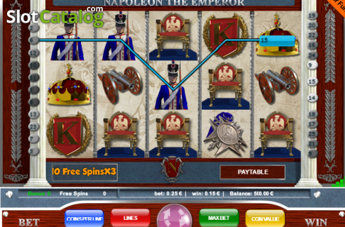 Screen3. Napoleon (Portomaso Gaming) slot