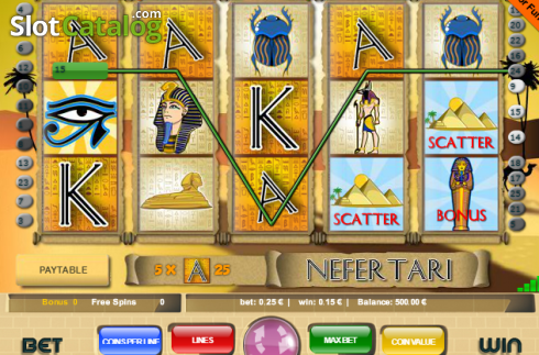 Skärmdump3. Nefertari slot