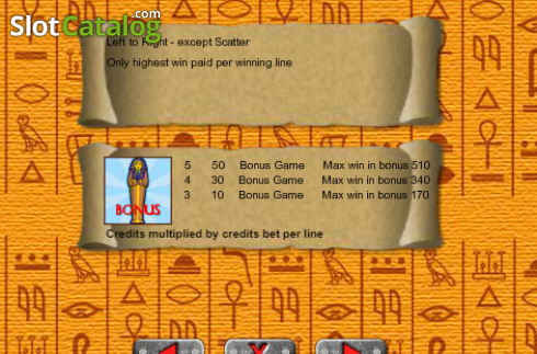 Skärmdump5. Nefertari slot