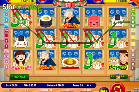 Captura de tela3. Sushi Booshi Mushi slot