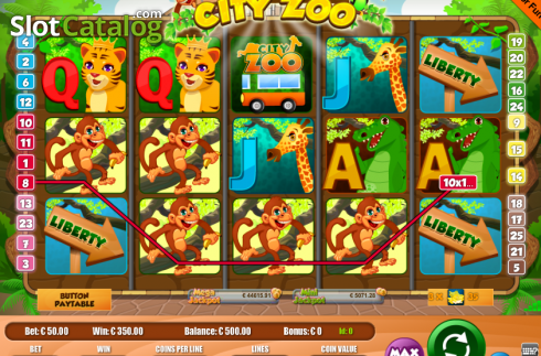 Skärmdump4. The Great Escape Of City Zoo slot