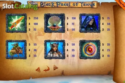 Bildschirm7. The Black Pearl of Tanya slot