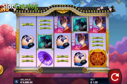 Game screen. Red Panda Rising slot