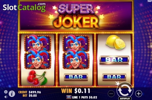 Win Screen 1. Super Joker (Pragmatic Play) slot