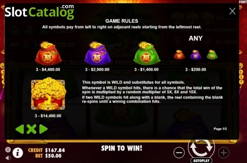 Game Rules 1. Tree of Riches slot