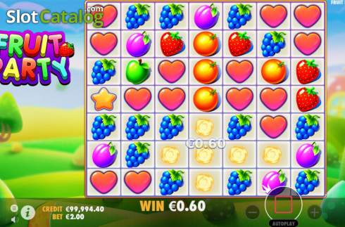 Win Screen 1. Fruit Party (Pragmatic Play) slot