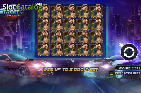 Start Screen. Street Racer slot