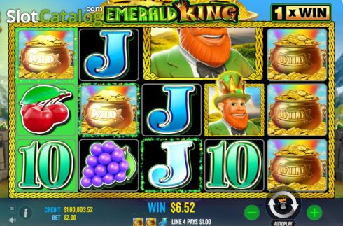 Win Screen 2. Emerald King slot