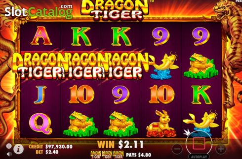 Schermo5. Dragon Tiger (Pragmatic Play) slot