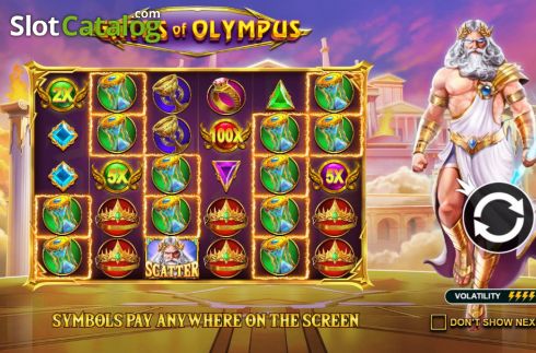 Ekran2. Gates of Olympus yuvası