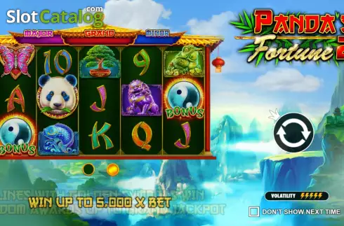 Skärmdump2. Pandas Fortune 2 slot