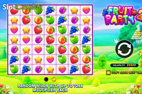 Start Screen. Fruit Party 2 slot