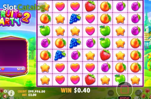 Reels Screen. Fruit Party 2 slot