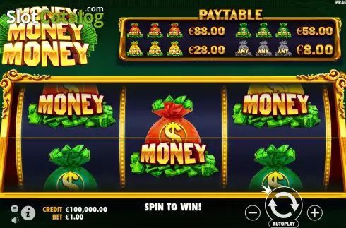 Reel Screen. Money Money Money slot