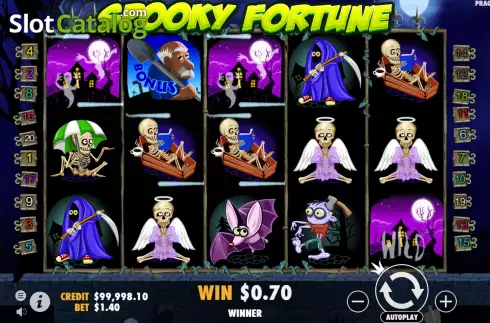 Win Screen. Spooky Fortune slot