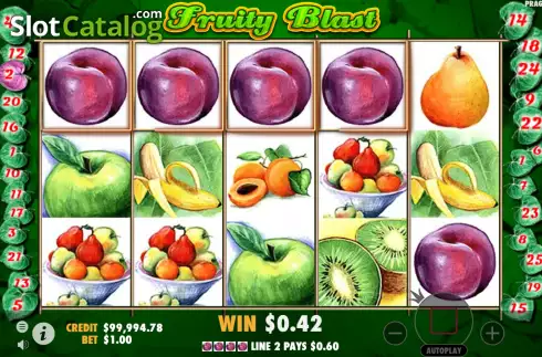 Win Screen 4. Fruity Blast slot