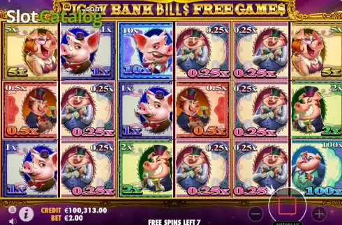 画面9. Piggy Bank Bills カジノスロット