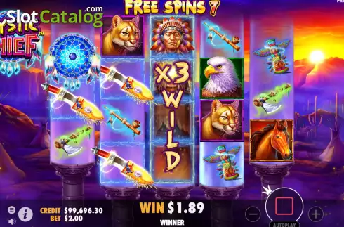 Free Spins 2. Mystic Chief slot