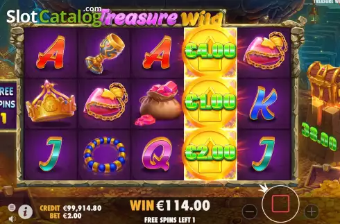 Schermo9. Treasure Wild slot
