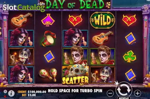 Bildschirm2. Day of Dead slot