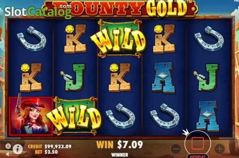 画面4. Bounty Gold カジノスロット