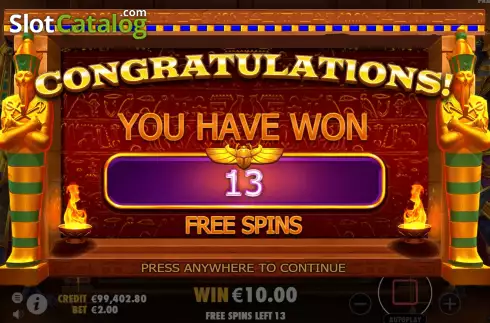 Free Spins 2. Fortune of Giza slot