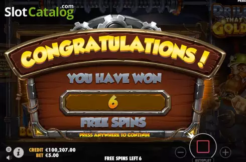 Free Spins 1. Drill That Gold slot