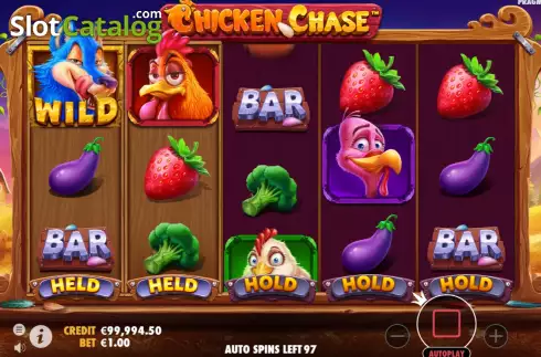 Skärmdump3. Chicken Chase slot