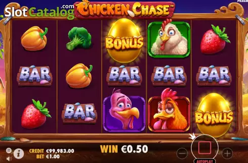 Win Screen 1. Chicken Chase slot