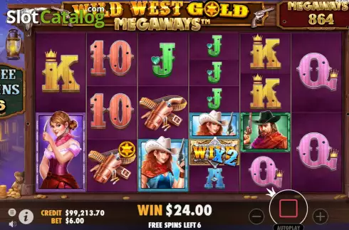 Free Spins 2. Wild West Gold Megaways slot