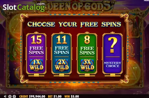 Free Spins 1. Queen of Gods slot