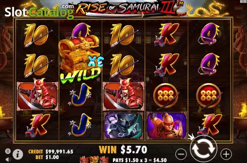Bildschirm6. Rise of Samurai III slot