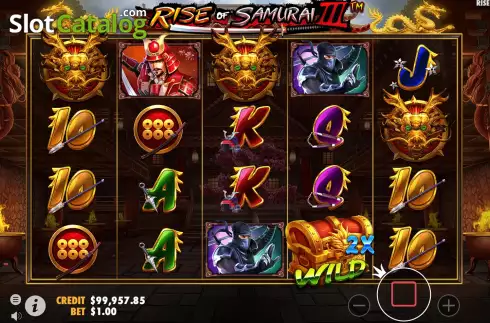 Bildschirm7. Rise of Samurai III slot