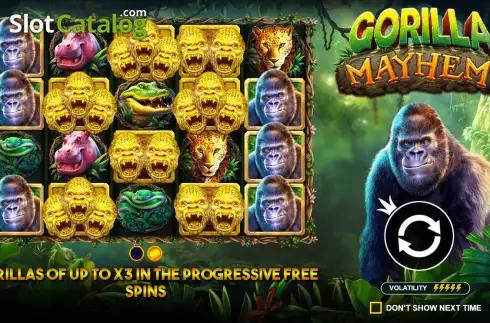 Bildschirm2. Gorilla Mayhem slot