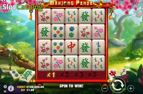 Game Screen. Mahjong Panda slot