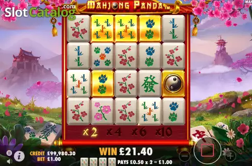 Free Spins Gameplay Screen 2. Mahjong Panda slot