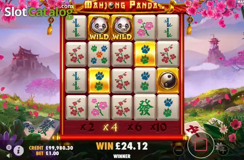 Free Spins Gameplay Screen 3. Mahjong Panda slot