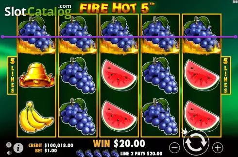 Win Screen 5. Fire Hot 5 slot