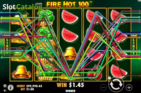 Bildschirm3. Fire Hot 100 slot