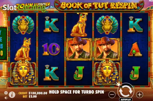 Schermo3. John Hunter and the Book of Tut Respin slot