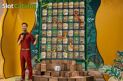 Game Screen 3. Live Snakes and Ladders slot