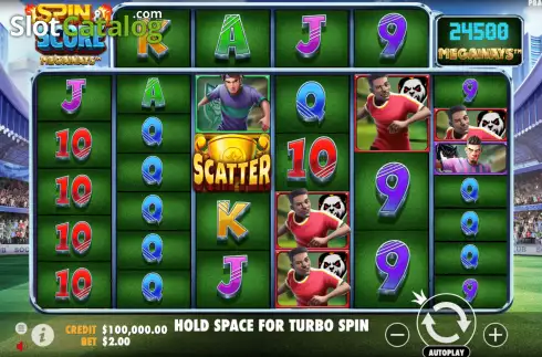 Schermo2. Spin and Score Megaways slot