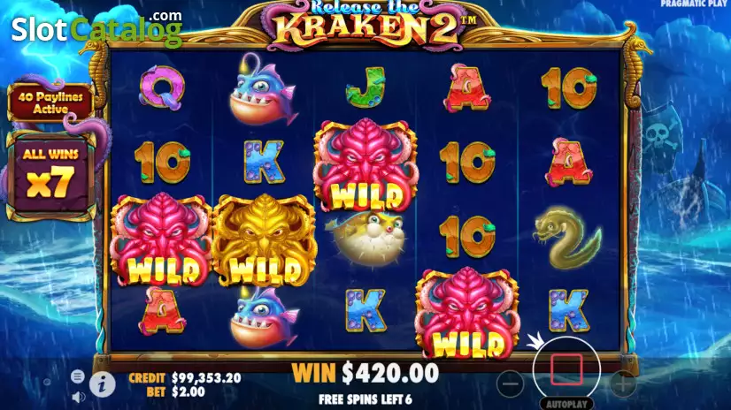 Video Release the Kraken 2 Slot