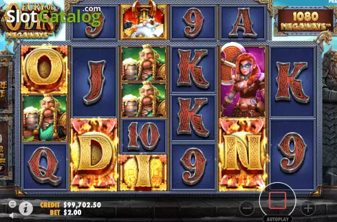 Bildschirm2. Fury of Odin Megaways slot