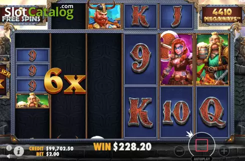 Bildschirm8. Fury of Odin Megaways slot