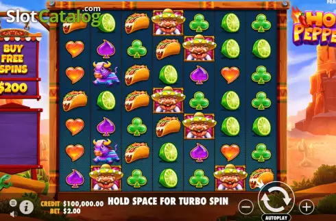 Bildschirm3. Hot Pepper (Pragmatic Play) slot